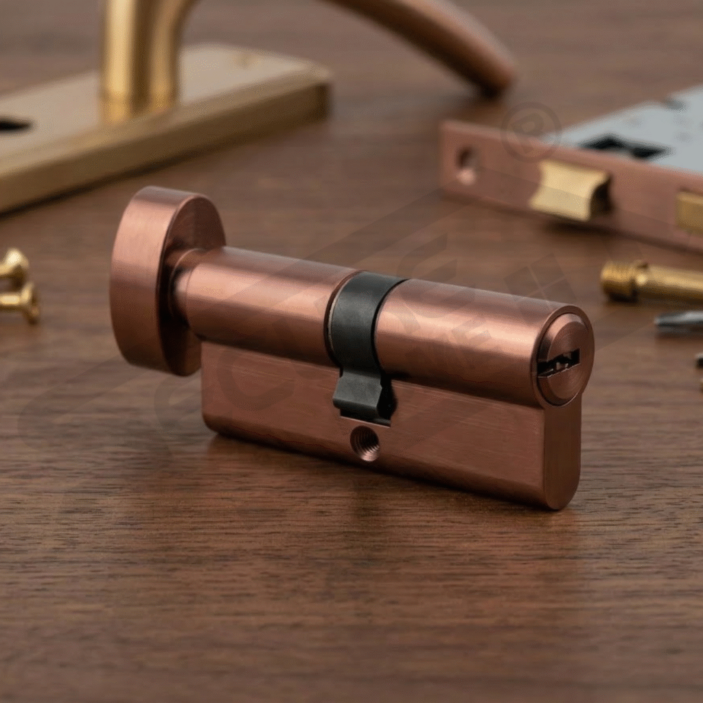 Rose Gold Finish Cylinder