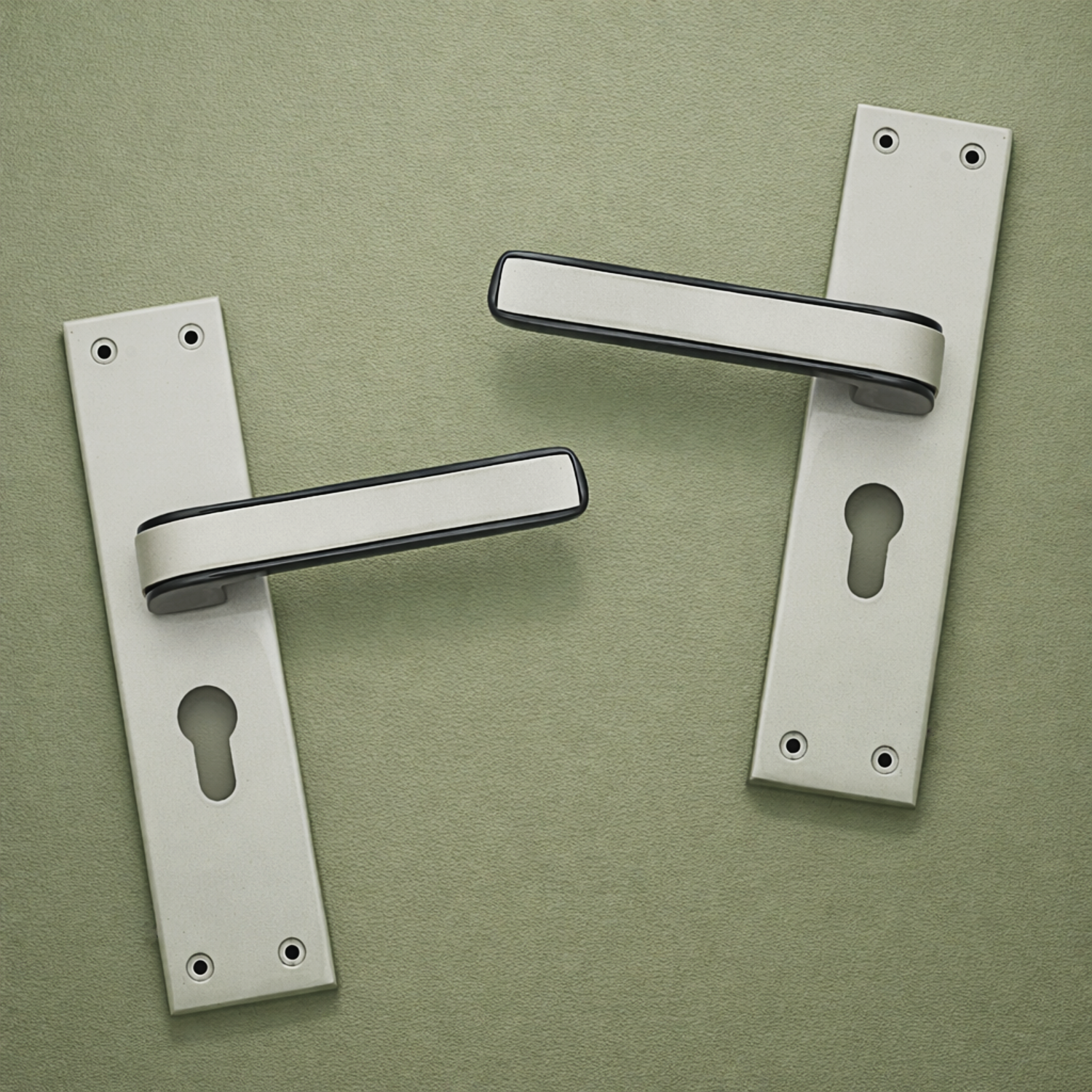 Mortise door handle set
