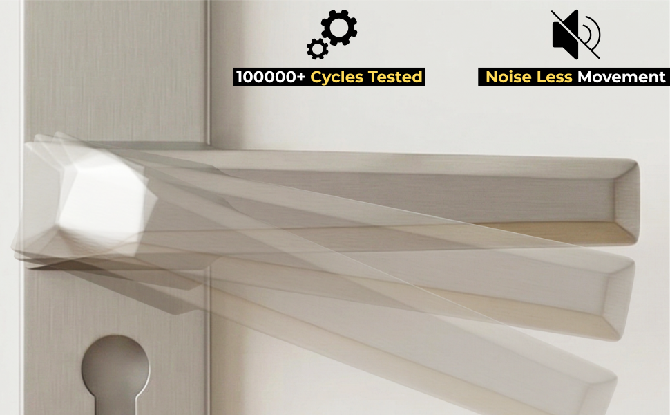 Premium Matte SS Mortise Lock Set (4)